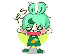 A Little Rabbit-Girl sticker #11017012