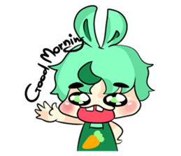 A Little Rabbit-Girl sticker #11017018