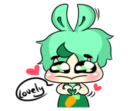 A Little Rabbit-Girl sticker #11017021