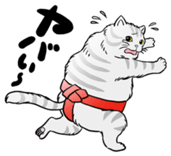 Cat Sumo Wrestlers sticker #11017306