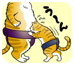 Cat Sumo Wrestlers sticker #11017312