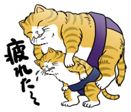 Cat Sumo Wrestlers sticker #11017332