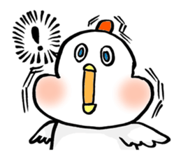 A funny and cute bird sticker #11017356