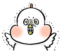 A funny and cute bird sticker #11017358