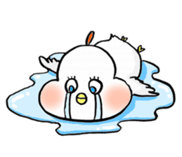 A funny and cute bird sticker #11017361