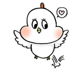 A funny and cute bird sticker #11017365