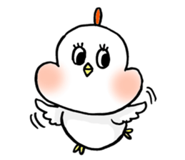 A funny and cute bird sticker #11017366