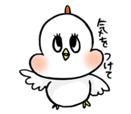 A funny and cute bird sticker #11017369