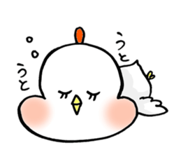 A funny and cute bird sticker #11017376