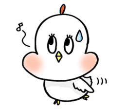 A funny and cute bird sticker #11017377