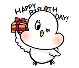 A funny and cute bird sticker #11017379