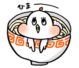 A funny and cute bird sticker #11017380