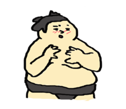 sumo wrestler and yankee sticker #11018069