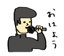 sumo wrestler and yankee sticker #11018077