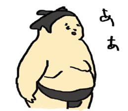 sumo wrestler and yankee sticker #11018088