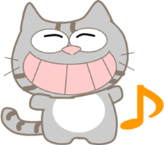 Five lovely cats-2 sticker #11018154