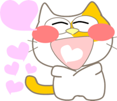 Five lovely cats-2 sticker #11018173