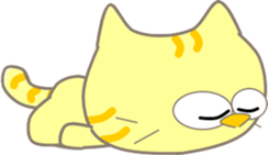 Five lovely cats-2 sticker #11018174