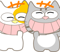 Five lovely cats-2 sticker #11018176