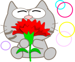 Five lovely cats-2 sticker #11018177