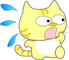 Five lovely cats-2 sticker #11018180