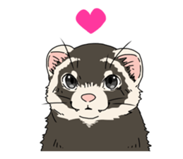 sticker of ferret sticker #11019523