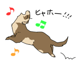 sticker of ferret sticker #11019530