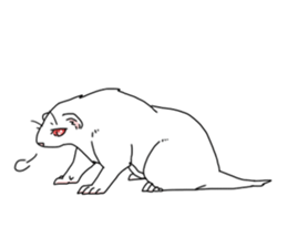 sticker of ferret sticker #11019535
