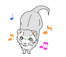 sticker of ferret sticker #11019537