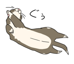sticker of ferret sticker #11019545