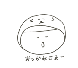 W Face ! Every day, a covering for head! sticker #11019765