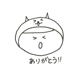 W Face ! Every day, a covering for head! sticker #11019770