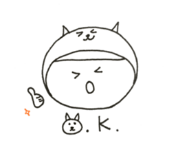 W Face ! Every day, a covering for head! sticker #11019771