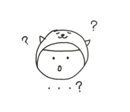 W Face ! Every day, a covering for head! sticker #11019774