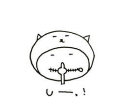 W Face ! Every day, a covering for head! sticker #11019777