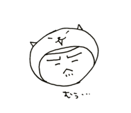 W Face ! Every day, a covering for head! sticker #11019782