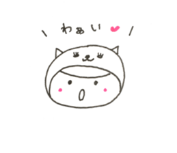 W Face ! Every day, a covering for head! sticker #11019783