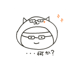 W Face ! Every day, a covering for head! sticker #11019786