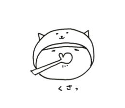 W Face ! Every day, a covering for head! sticker #11019789