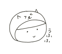 W Face ! Every day, a covering for head! sticker #11019791