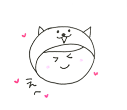 W Face ! Every day, a covering for head! sticker #11019794