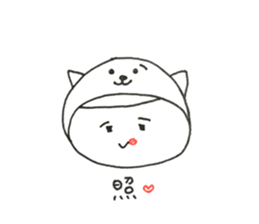 W Face ! Every day, a covering for head! sticker #11019795