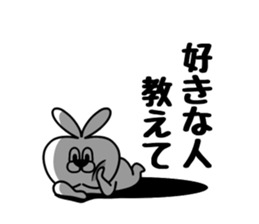 Dark apple head sticker #11019962