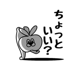 Dark apple head sticker #11019978