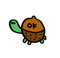 the maron turtle sticker #11020131
