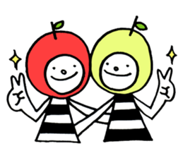 Apples and green apple sticker #11020523
