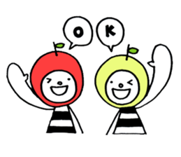 Apples and green apple sticker #11020533