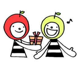 Apples and green apple sticker #11020544