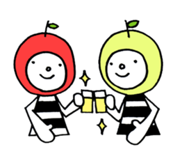 Apples and green apple sticker #11020545