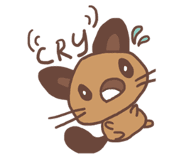 Cute but Lazy Cat sticker #11021497